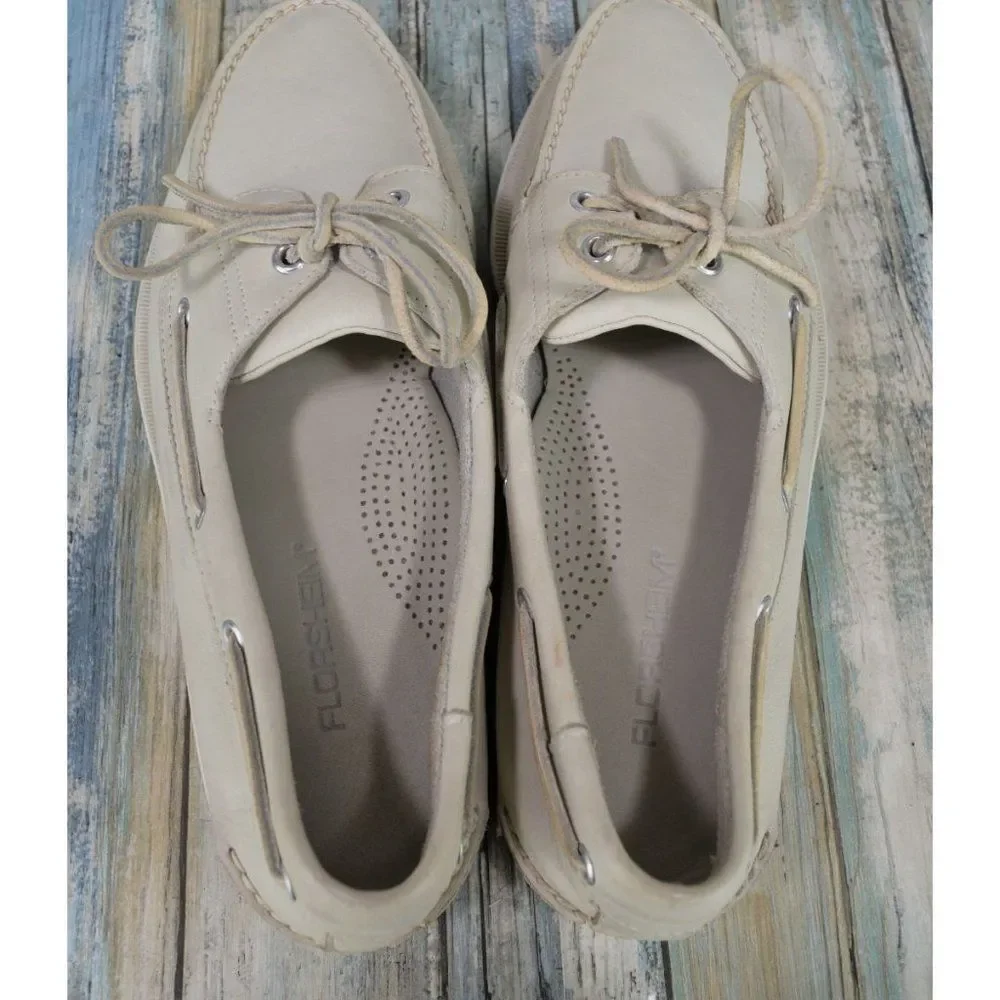 Florsheim Men's Leather Boat Shoes Size 11 Sneaker Moccasins